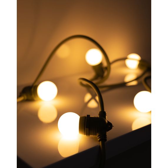 Paris Guinguette - Lot de 5 - Ampoules LED E27 1W IP44 - colorées classique