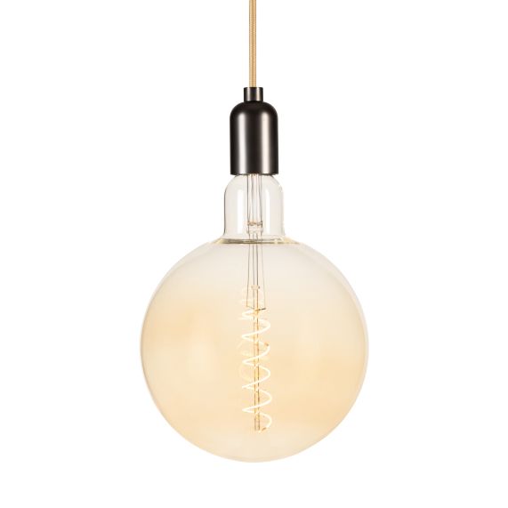DIFFUSION 603537 Lampe néon LED forme ampoule jaune à suspendre - 16,5 x  26,5 cm