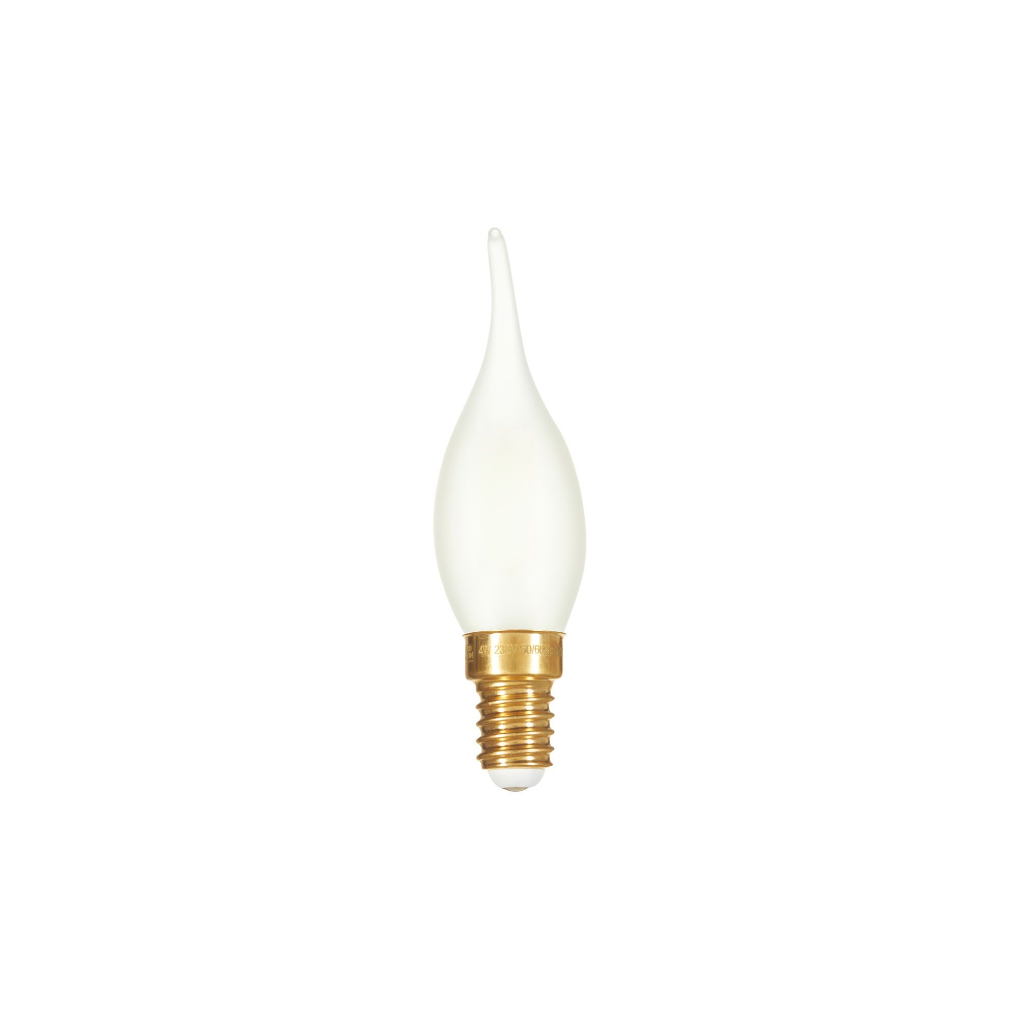 Ampoule filament LED flamme torsadée géante - 4W, Culot B22, 230V