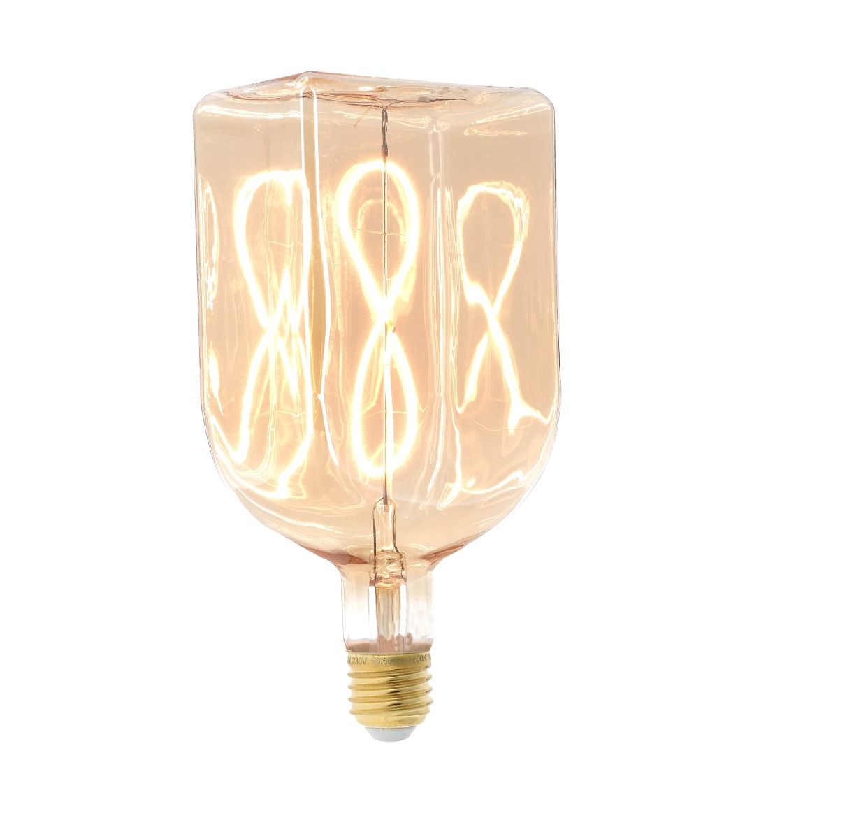 Lot de 6 Ampoules LED E27 Vintage à Filament Spirale ST45/S14 3 W Lumière  Ambrée