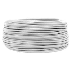 CABLE ROND DBLE ISOL.3X0,75+T.BLANC (CR 100M)