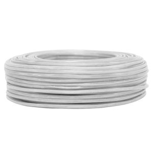 CABLE OVALE DBLE ISOL.2X0,5 BLANC (CR 100M)